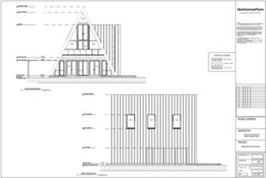 45’x57’ 4 Beds, 2 Baths A-Frame Cabin Architectural Build Plans PDF.