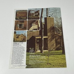 1960’s Western Wood Products Multi Family House Design Idea Dealer Brochure