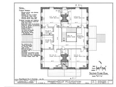 Architectural Home Plans, Prestwould Virginia Plantation Mansion w/ cottages