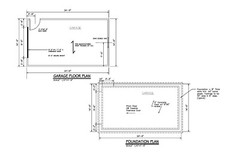 14’X24′- 24’X14′ ONE CAR GARAGE PLANS GABLE ROOF GARAGE PLAN 17-1424-GBL-1