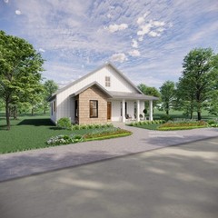 Idyllic Living Modern Cottage Plans – Open Plan Design – Modern Farmhouse 2 Bed
