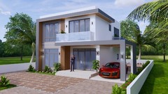 25×30 Feet House Design Plans 7.5×9 Meter 4 Bed 4 Bath PDF Plans (+A4 Hard Copy)
