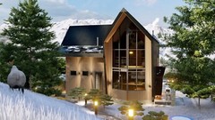 Shift Barn House 3 Bed, Terrace, Balcony CAD Blueprints Metric/Imperial