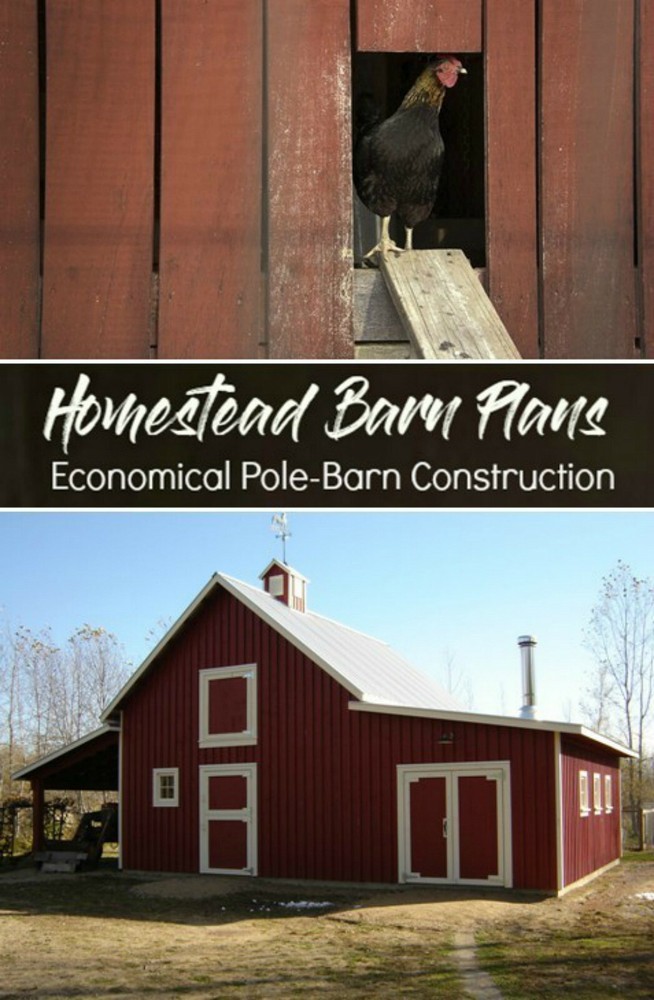 27 Small Farm Barn Designs – Complete Pole-Barn Building Plans (B-11)