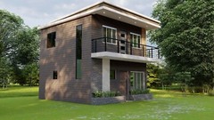 Modern Tiny House Plans 20×20 Ft – 2 Bedroom & 1 and half Bath – PDF Floor Plan