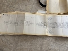 Goodyear Aircraft Corporation Airship Inboard Profile Blueprint