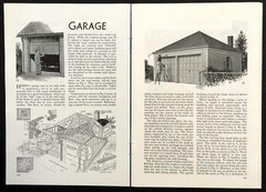 20′ X 20′ Two Car Garage 1939 How To build PLANS Hip Roof Wood frame