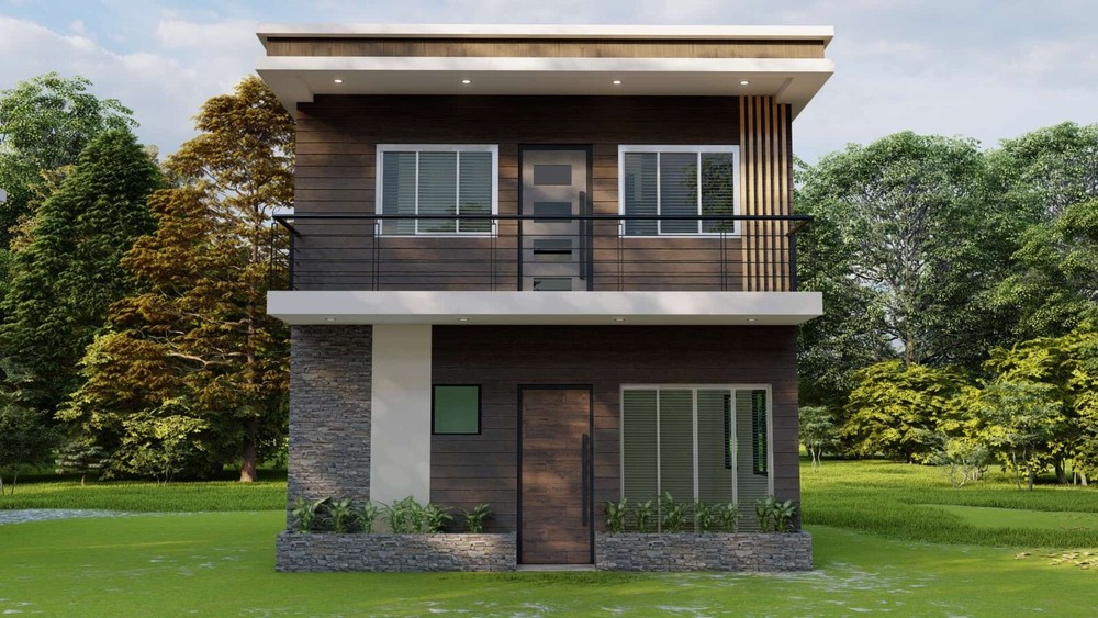 Modern Tiny House Plans 20×20 Ft – 2 Bedroom & 1 and half Bath – PDF Floor Plan