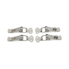 Strong and Reliable Stainless Steel Spring Loaded Clamp Clips Set of 4