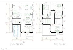 House Plans 7×10 Meter 23×33 Feet 4 Bed 3 Bath Terrace Roof PDF & A4 Hard Copy