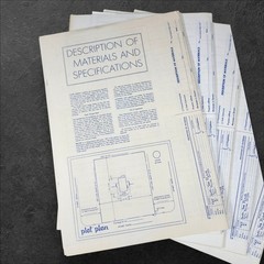 Vintage 1979 House Blueprints Rudolph Matern Design 965 Architectural Plans