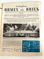 1950’s Mid Century Style Homes in Brick w/ Floor Plans- 32 in Color