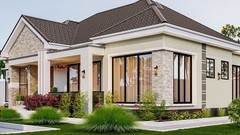 Modern 3 Bedroom House Plan