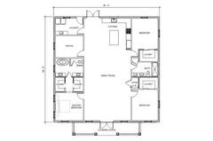 The Parkway House Design – 2,300 Square Feet construction plan 3 bed 2 bath (48′