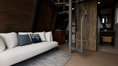 A-Frame low Budget 16’x12’ Tiny House Plan & CAD File,PDF Blueprint,3D Image