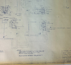 RARE Blueprints of Magnus Farm Historic Farm Rest Home Arlington Heights, IL VTG