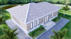 40×26 Feet Modern Farmhouse Designs 12×8 Meters 3 Beds 2 Baths (A4 Hard Copy)