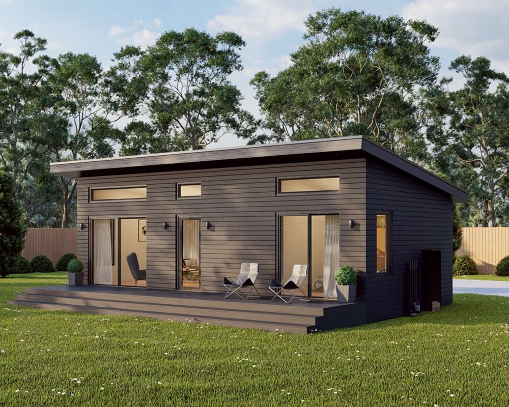 Modern Cabin House, 16′ x 32′, 512 Sq Ft, Tiny House, Architectural Plans