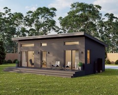 Modern Cabin House, 16′ x 32′, 512 Sq Ft, Tiny House, Architectural Plans