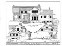 Dutch Colonial Gambrel Roof farmbouse, architectural plans, 3 Bedrooms, 2 Baths