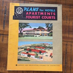 Vintage 1949 MCM Mid Century Home Hotels Apartment Plans Designs Catalog