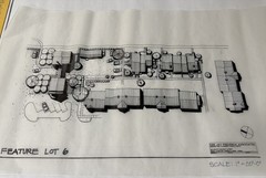 Vintage Hand-Drawn Architectural Site Plan Rendering – Ink on Vellum – 12×18