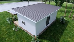 23×20 Feet Farm House Design 7×6 Meter 1 Bed 1 Bath Shed Roof PDF &A4 Hard Copy