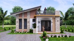 26×36 Feet Small House Plan 8×11 Meter 3 Beds 2 Baths Shed PDF (A4 Hard Copy)