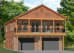 28×36 House — 2 Bedroom 1.5 Bath — 1,170 sq ft — PDF Floor Plan — Model 4
