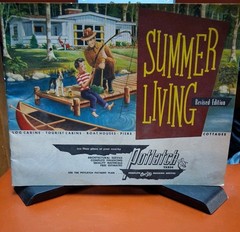 Vintage Summer Living Revised Edition Potlatch Yards MCM Cabin Plan Book