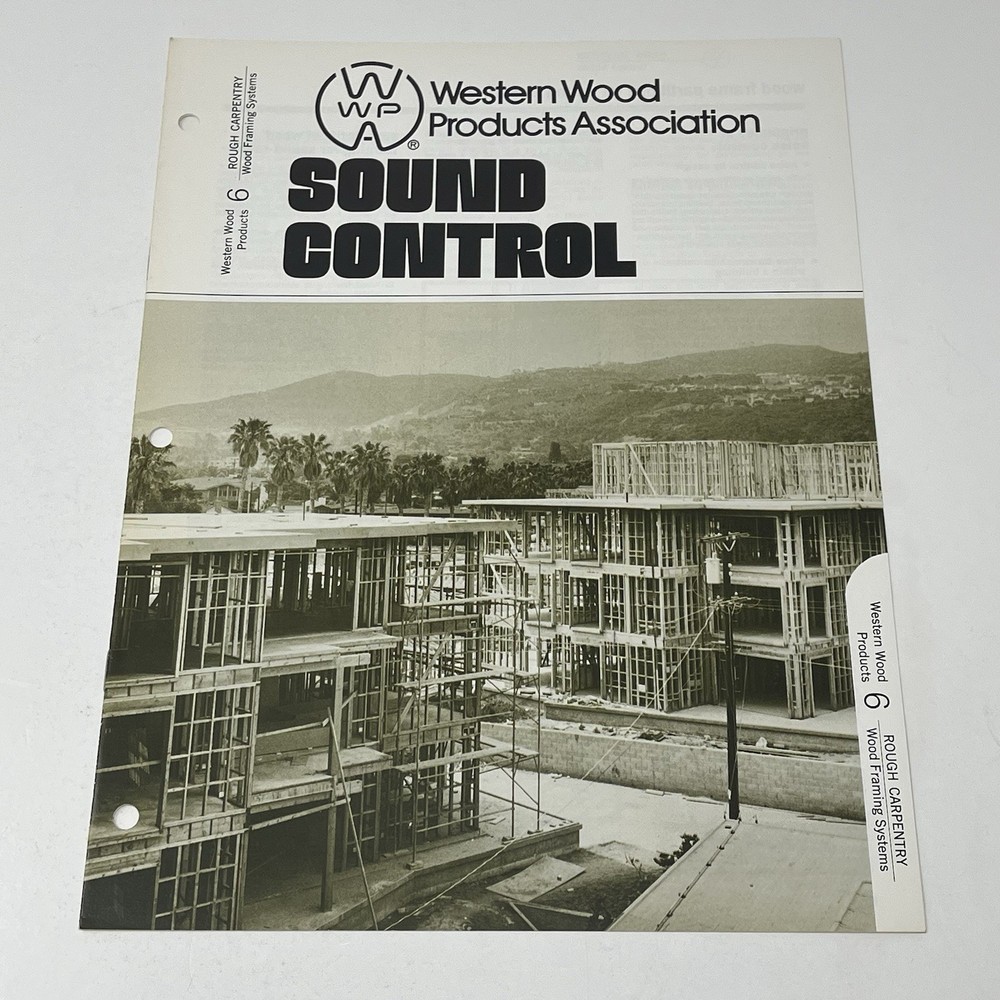 1960’s Western Wood Products Sound Control Design Idea Dealer Brochure