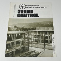 1960’s Western Wood Products Sound Control Design Idea Dealer Brochure