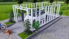 13×23 Feet 4×7 Meter 1 Car Garage Shed Plan PDF Plans (A4 Hard Copy)