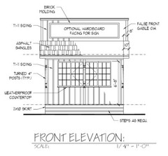 Concession Stand Building Plans – 3 Sizes!