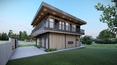 Modern 2-Storey Villa Design with Landscape | SketchUp + PNG Render | Mee Studio