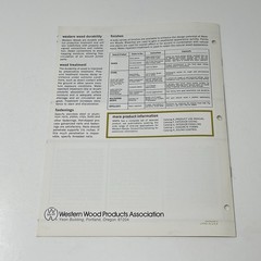 1960’s Western Wood Products Fencing Deck Storage House Design Dealer Brochure