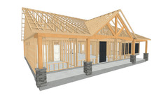 2,080 Sqft (Living) Modern Farm House with – 3 Bedrooms and 2 Baths with Garage
