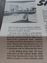 MCM Kitchen Cabinets Cupboards Construction Guide Vintage 1950s Skil Chart 105