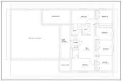 3 Stall Garage Split Level Home Plan – 6 Bedroom 3 Bath with Large Master Suite