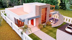 Modern 3 Bedroom House Plan