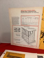Vintage Lot Of Building Instructions- Roof-walls-siding- Tile- Estate Find