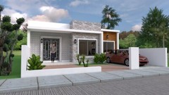 33×25 Feet Modern House Plan 10×7.5 Meter 2 Beds 2 Baths Terrace (A4 Hard Copy)