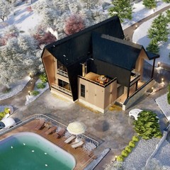 Shift Barn House 3 Bed, Terrace, Balcony CAD Blueprints Metric/Imperial