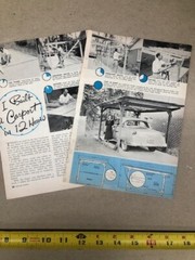 “I Built a Carport for my 1954 Ford in 12 hours” vintage 2-page story with plans