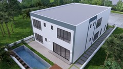 39×56 Feet House Plans 3d 12×17 Meter 6 Beds 8 Baths PDF File and (A4 Hard Copy)