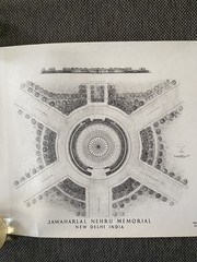 Vintage Felix De Weldon Personal Plans Blueprint Nehru Memorial New Delhi India