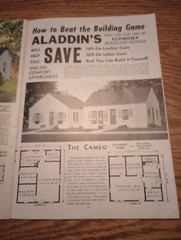 2 “ALADDIN READI-CUT HOMES”. HOUSE PLANS “PRE-CUT” & SHIPPED-HOME KIT 1949 1951