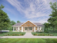 Gable Truss Duplex House Plan – 1820 SF – Modern Multifamily Investment Property