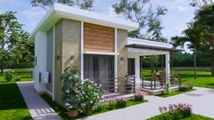 26×25 Feet Small House Design 8×7.5 Meter 2 Bed 1 Bath PDF & A4 Hard Copy