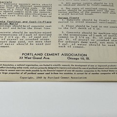 1949 Portland Cement Build Your Home Garage With Concrete Masonry Blueprint Plan